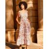 Zeagoo Women Summer Maxi Dress with Pockets 2025 Spaghetti Strap Sundress Casual Flowy Boho Dress Floral Tiered Beach Dress(Floral-5)
