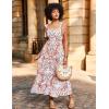 Zeagoo Women Summer Maxi Dress with Pockets 2025 Spaghetti Strap Sundress Casual Flowy Boho Dress Floral Tiered Beach Dress(Floral-5)