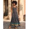 Zeagoo Women Summer Maxi Dress with Pockets 2025 Spaghetti Strap Sundress Casual Flowy Boho Dress Floral Tiered Beach Dress(Floral-6)