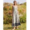 Zeagoo Women Summer Maxi Dress with Pockets 2025 Spaghetti Strap Sundress Casual Flowy Boho Dress Floral Tiered Beach Dress(Floral-8)