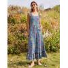 Zeagoo Women Summer Maxi Dress with Pockets 2025 Spaghetti Strap Sundress Casual Flowy Boho Dress Floral Tiered Beach Dress(Pattern-1)