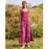 Zeagoo Women Summer Maxi Dress with Pockets 2025 Spaghetti Strap Sundress Casual Flowy Boho Dress Floral Tiered Beach Dress(Pattern-10)
