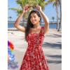 Zeagoo Women Summer Maxi Dress with Pockets 2025 Spaghetti Strap Sundress Casual Flowy Boho Dress Floral Tiered Beach Dress(Pattern-2)