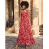 Zeagoo Women Summer Maxi Dress with Pockets 2025 Spaghetti Strap Sundress Casual Flowy Boho Dress Floral Tiered Beach Dress(Pattern-2)