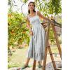 Zeagoo Women Summer Maxi Dress with Pockets 2025 Spaghetti Strap Sundress Casual Flowy Boho Dress Floral Tiered Beach Dress(Pattern-8)