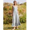 Zeagoo Women Summer Maxi Dress with Pockets 2025 Spaghetti Strap Sundress Casual Flowy Boho Dress Floral Tiered Beach Dress(Pattern-8)