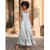 Zeagoo Women Summer Maxi Dress with Pockets 2025 Spaghetti Strap Sundress Casual Flowy Boho Dress Floral Tiered Beach Dress(Pattern-8)