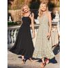 Zeagoo Women Summer Maxi Dress with Pockets 2025 Spaghetti Strap Sundress Casual Flowy Boho Dress Floral Tiered Beach Dress(Pink Flower)
