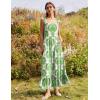 Zeagoo Women Summer Maxi Dress with Pockets 2025 Spaghetti Strap Sundress Casual Flowy Boho Dress Floral Tiered Beach Dress(Red Floral)
