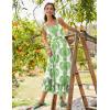 Zeagoo Women Summer Maxi Dress with Pockets 2025 Spaghetti Strap Sundress Casual Flowy Boho Dress Floral Tiered Beach Dress(Red Floral)
