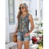 Zeagoo Women Summer Tank Tops Loose Fit Flowy Boho Pleated Sleeveless Shirts Crew Neck Dressy Casual Tunic Trendy Blouses(Printed Paisley Mz779)