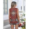 Zeagoo Women Summer Tank Tops Loose Fit Flowy Boho Pleated Sleeveless Shirts Crew Neck Dressy Casual Tunic Trendy Blouses(Printed Paisley Mz870)