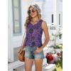 Zeagoo Women Summer Tank Tops Loose Fit Flowy Boho Pleated Sleeveless Shirts Crew Neck Dressy Casual Tunic Trendy Blouses(Printed Paisley Mz929)
