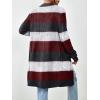 Zeagoo Women’s 2025 Fall Open Front Cardigan Long Batwing Sleeve Chunky Knit Sweater Loose Outerwear Coats with Pockets(Multicolor 690)