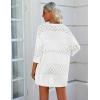 Zeagoo Womens 2026 Lightweight Crochet Cardigan Sweaters Open Front 3/4 Sleeve Knit Kimono Summer Boho Cover Up(A-white)