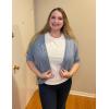 Zeagoo Womens 2026 Lightweight Crochet Cardigan Sweaters Open Front 3/4 Sleeve Knit Kimono Summer Boho Cover Up(Light Blue)