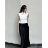 Zeagoo Women’s 2026 Mock Turtle Neck Sweater Vest Sleeveless Knit Pullover Tank Tops Casual Trendy Slim Fitted Tops(A-white)
