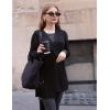 Zeagoo Womens 2026 Summer Crochet Cardigan Sweaters Lightweight Long Sleeve Open Front Kimono Boho Knit Cover Ups(Black)