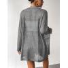 Zeagoo Womens 2026 Summer Crochet Cardigan Sweaters Lightweight Long Sleeve Open Front Kimono Boho Knit Cover Ups(Grey)