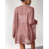 Zeagoo Womens 2026 Summer Crochet Cardigan Sweaters Lightweight Long Sleeve Open Front Kimono Boho Knit Cover Ups(Pink)