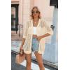 Zeagoo Women’s 2026 Summer Crochet Lightweight Cardigan Short Sleeve Boho Kimono Oversized Open Front Sweater Tops(Apricot)