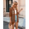 Zeagoo Women’s 2026 Summer Crochet Lightweight Cardigan Short Sleeve Boho Kimono Oversized Open Front Sweater Tops(Caramel)