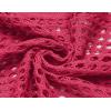 Zeagoo Women’s 2026 Summer Crochet Lightweight Cardigan Short Sleeve Boho Kimono Oversized Open Front Sweater Tops(Rose Red)