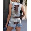 Zeagoo Womens 2026 Tank Tops Casual Crewneck Sleeveless T Shirts Loose Fit Summer Tunic Blouse(1-jh609)