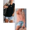 Zeagoo Womens 2026 Tank Tops Casual Crewneck Sleeveless T Shirts Loose Fit Summer Tunic Blouse(Coral and Black)