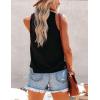 Zeagoo Womens 2026 Tank Tops Casual Crewneck Sleeveless T Shirts Loose Fit Summer Tunic Blouse(White and Black)