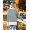 Zeagoo Women’s Cardigan 2025 Fall Winter Open Front Oversized Button V Neck Loose Soft Knit Sweater(Black Stripe)