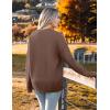 Zeagoo Women’s Cardigan 2025 Fall Winter Open Front Oversized Button V Neck Loose Soft Knit Sweater(Coffee)