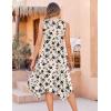 Zeagoo Womens Casual Dress for Summer Tank Dress Loose Flowy Beach Dress with Pockets Hankerchief Flare Midi Sundress 2026(Beige Sf239)