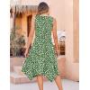 Zeagoo Womens Casual Dress for Summer Tank Dress Loose Flowy Beach Dress with Pockets Hankerchief Flare Midi Sundress 2026(Green Jh560)