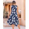 Zeagoo Womens Casual Dress for Summer Tank Dress Loose Flowy Beach Dress with Pockets Hankerchief Flare Midi Sundress 2026(Navy Sf157)