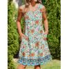 Zeagoo Womens Casual Summer Dresses 2025 Boho Sleeveless Sundresses with Pockets Pleated Beach Floral T Shirt Dresses(Floral-printed-07)