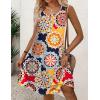 Zeagoo Womens Casual Summer Dresses 2025 Boho Sleeveless Sundresses with Pockets Pleated Beach Floral T Shirt Dresses(Printed-02)