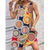 Zeagoo Womens Casual Summer Dresses 2025 Boho Sleeveless Sundresses with Pockets Pleated Beach Floral T Shirt Dresses(Printed-02)
