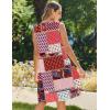 Zeagoo Womens Casual Summer Dresses 2025 Boho Sleeveless Sundresses with Pockets Pleated Beach Floral T Shirt Dresses(Printed-06)