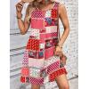 Zeagoo Womens Casual Summer Dresses 2025 Boho Sleeveless Sundresses with Pockets Pleated Beach Floral T Shirt Dresses(Printed-06)
