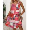Zeagoo Womens Casual Summer Dresses 2025 Boho Sleeveless Sundresses with Pockets Pleated Beach Floral T Shirt Dresses(Printed-06)