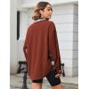 Zeagoo Womens Corduroy Flannel Shacket Jacket Casual Plaid Button Down Shirts Long Sleeve Fall Tops with Pockets(Terracotta)