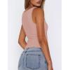 Zeagoo Women’s Double Lined Square Neck Tank Top Sleeveless Basic Crop Tops Trendy Going Out Tops(Mauve Pink)