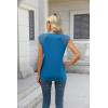Zeagoo Women’s Lace Cap Sleeve Tank Top(Royal Blue)