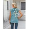 Zeagoo Women’s Lace Cap Sleeve Tank Top(White Flower)