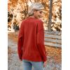 Zeagoo Women’s Oversized Button Cardigan Sweaters 2026 Fall Open Front Lightweight Cardigans V Neck Loose Knit Outwear(Red)