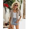 Zeagoo Women’s Short Sleeve 2026 Summer Crochet Cropped Cardigan V Neck Button up Bolero Shrug Sweater(Beige)