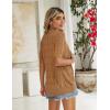Zeagoo Women’s Short Sleeve 2026 Summer Crochet Cropped Cardigan V Neck Button up Bolero Shrug Sweater(Brown)
