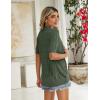 Zeagoo Women’s Short Sleeve 2026 Summer Crochet Cropped Cardigan V Neck Button up Bolero Shrug Sweater(Green)