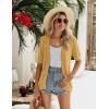 Zeagoo Women’s Short Sleeve 2026 Summer Crochet Cropped Cardigan V Neck Button up Bolero Shrug Sweater(Yellow)